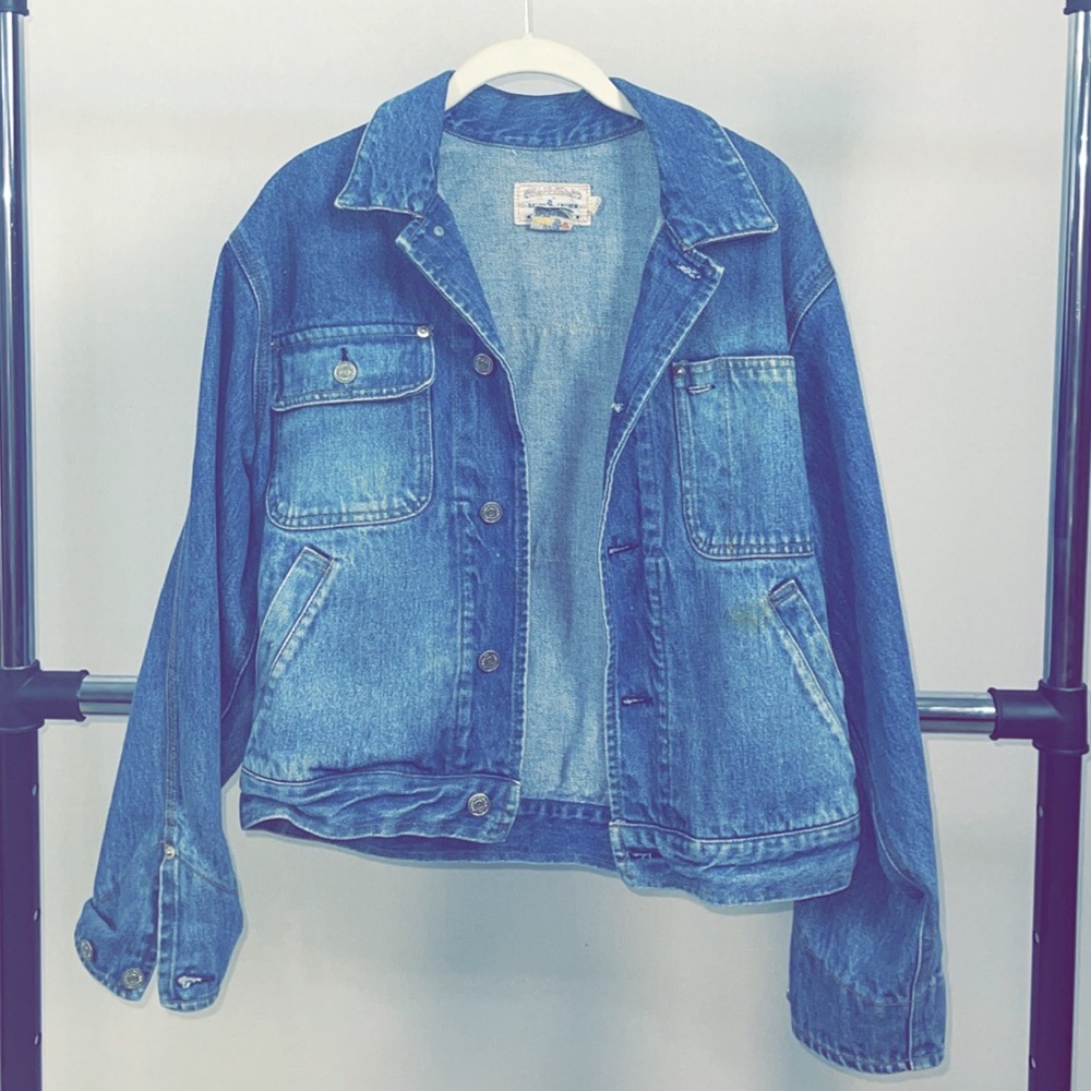 Ralph Lauren vintage denim American flag jacket